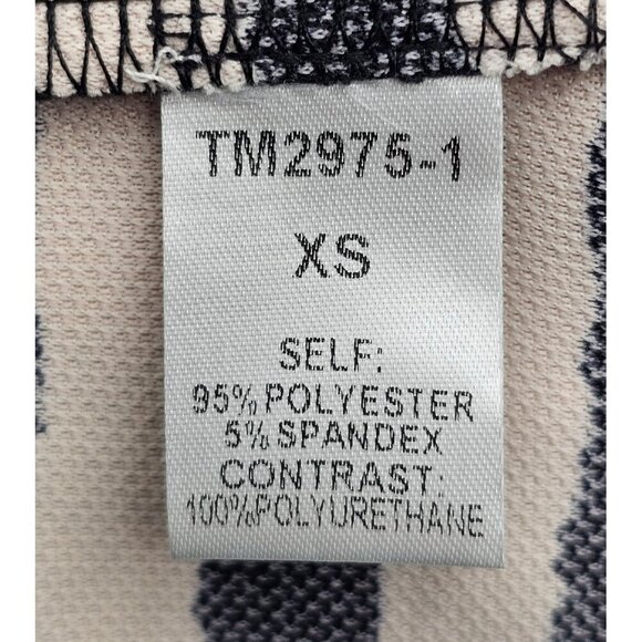 Women's - THML Black & Cream Striped Sleeveless Dress, Size XS - Picture 6 of 9